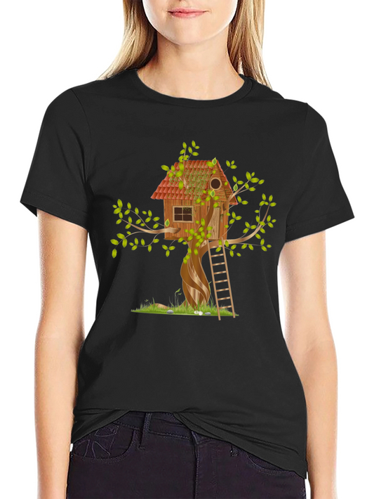 Treehouse Graphic Tee - Nature Inspired Shirt