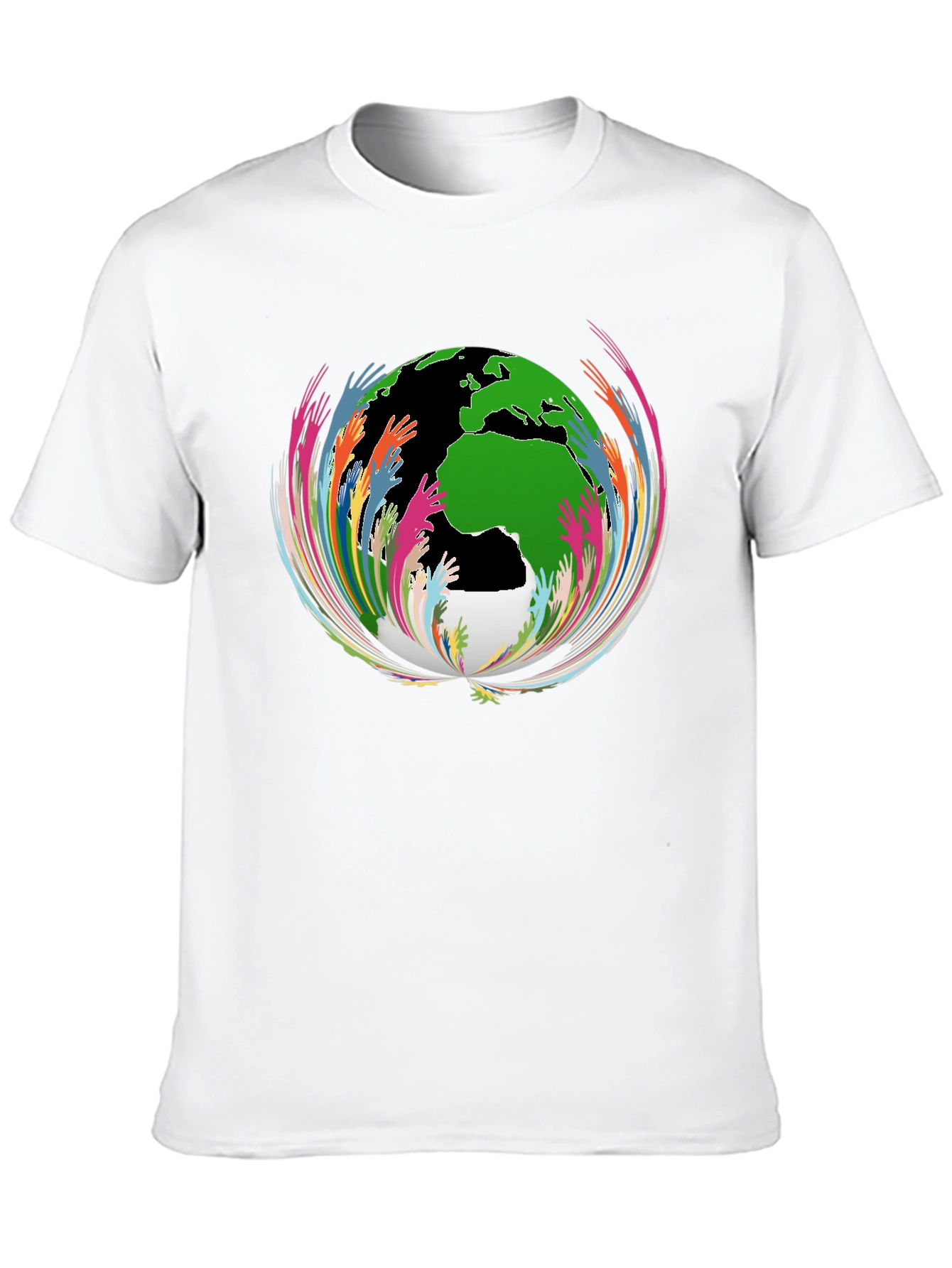 Unity Globe Graphic T-Shirt - Black