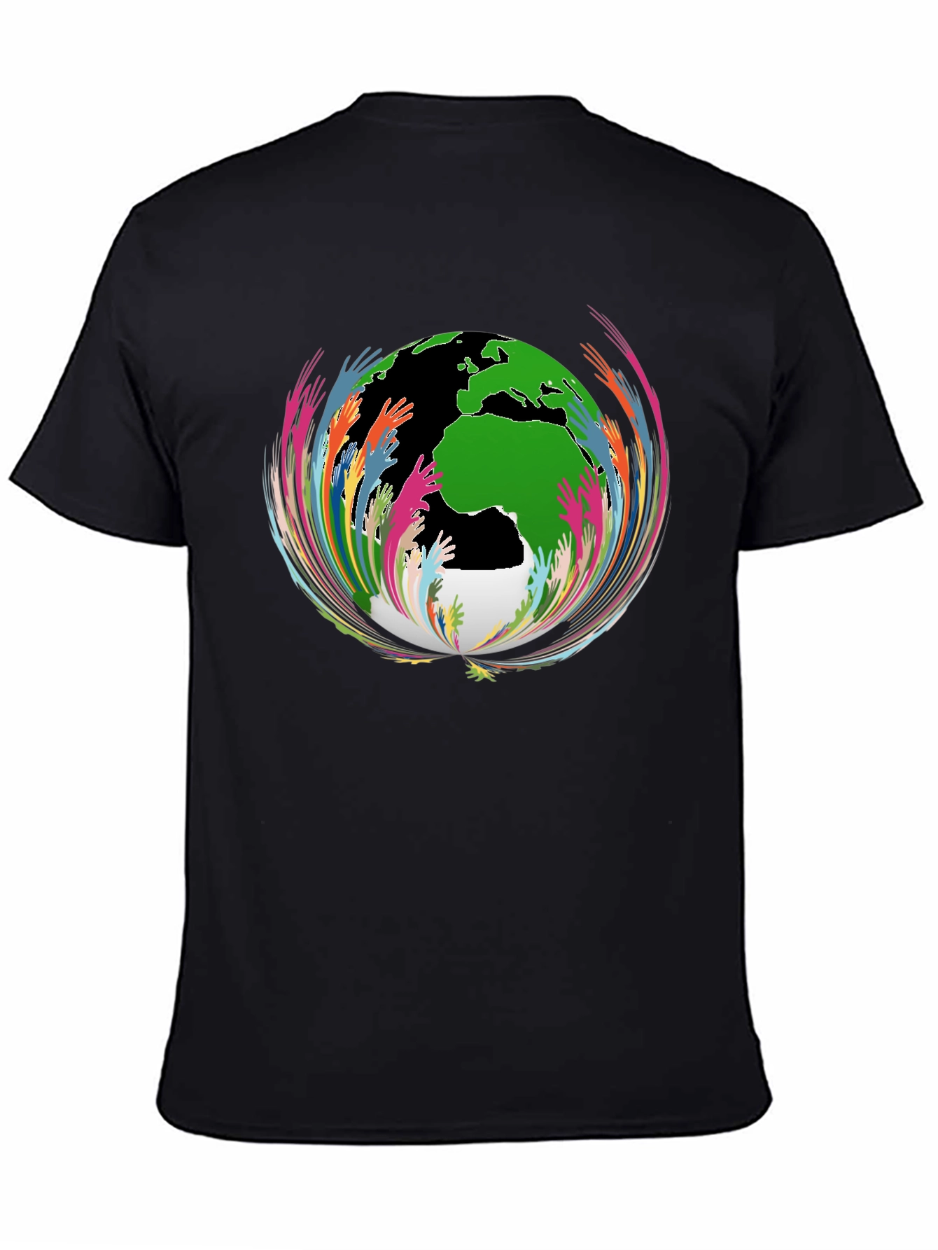 Unity Globe Graphic T-Shirt - Black