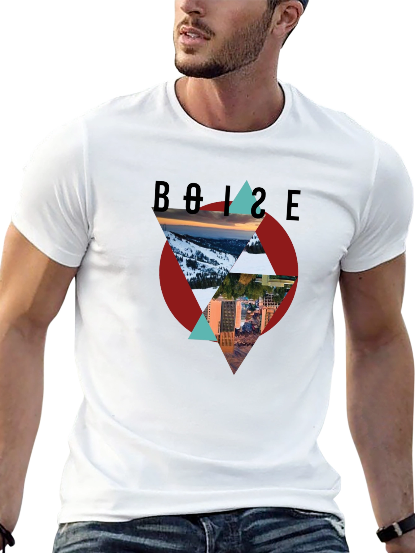 Boise Graphic Tee - Mountain and City Design