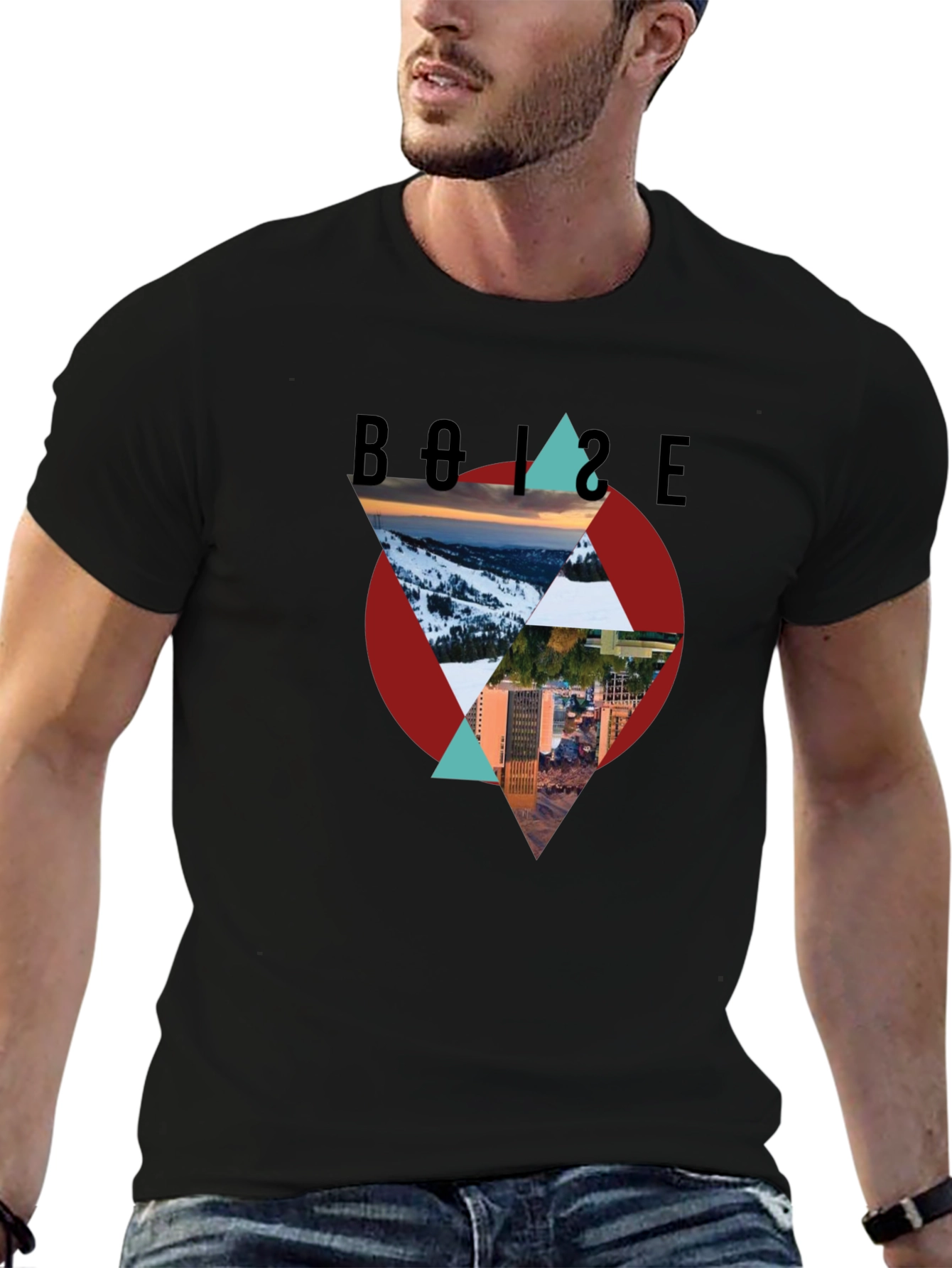 Boise Graphic Tee - Mountain and City Design