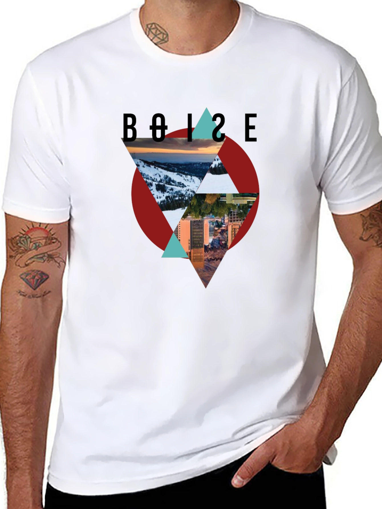 Boise Graphic Tee - Mountain and City Design
