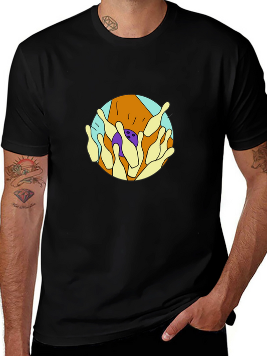 Bowling Strike Graphic Tee - Cool & Casual