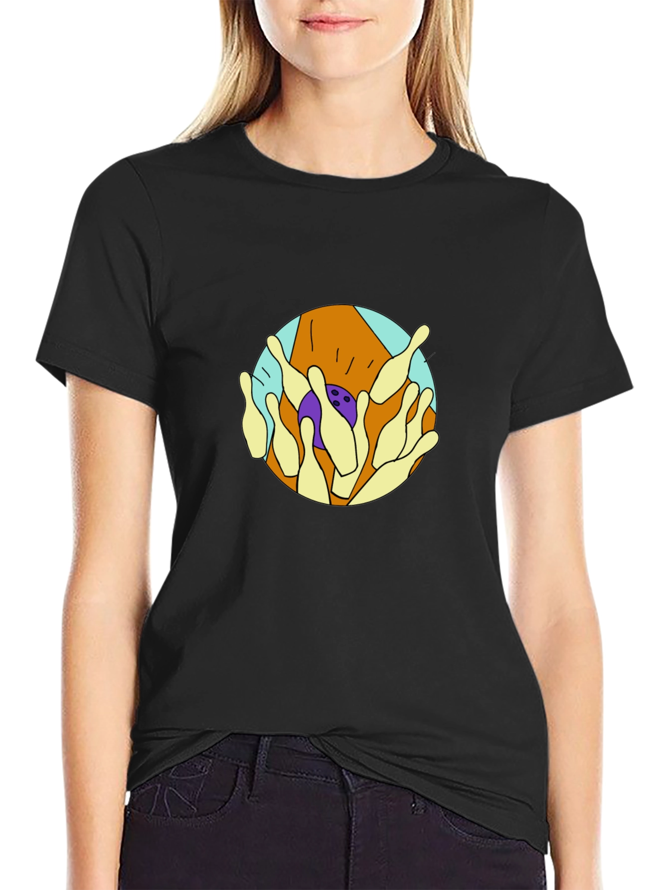 Bowling Strike Graphic Tee - Cool & Casual