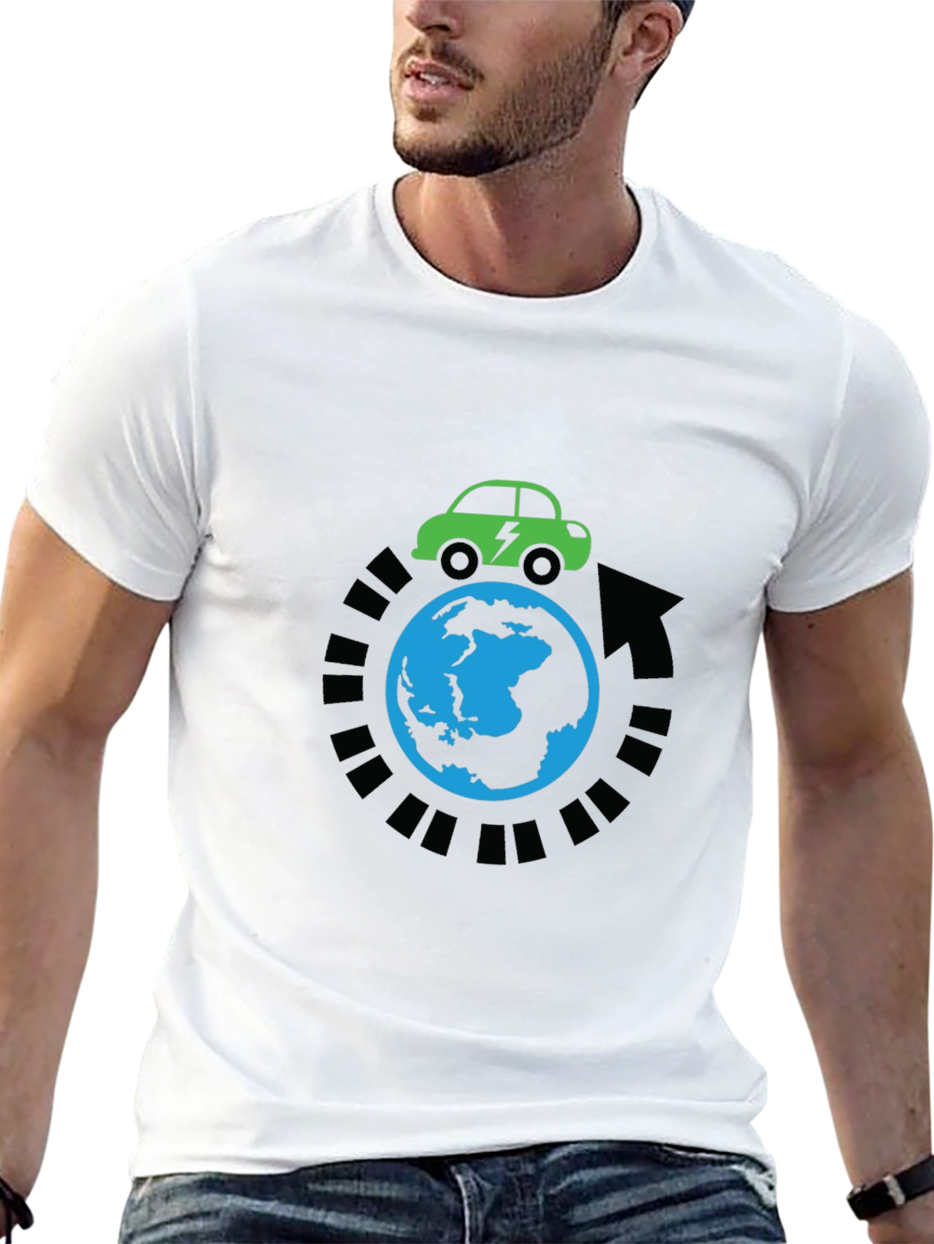 Eco-Friendly Electric Car Around The World T-Shirt