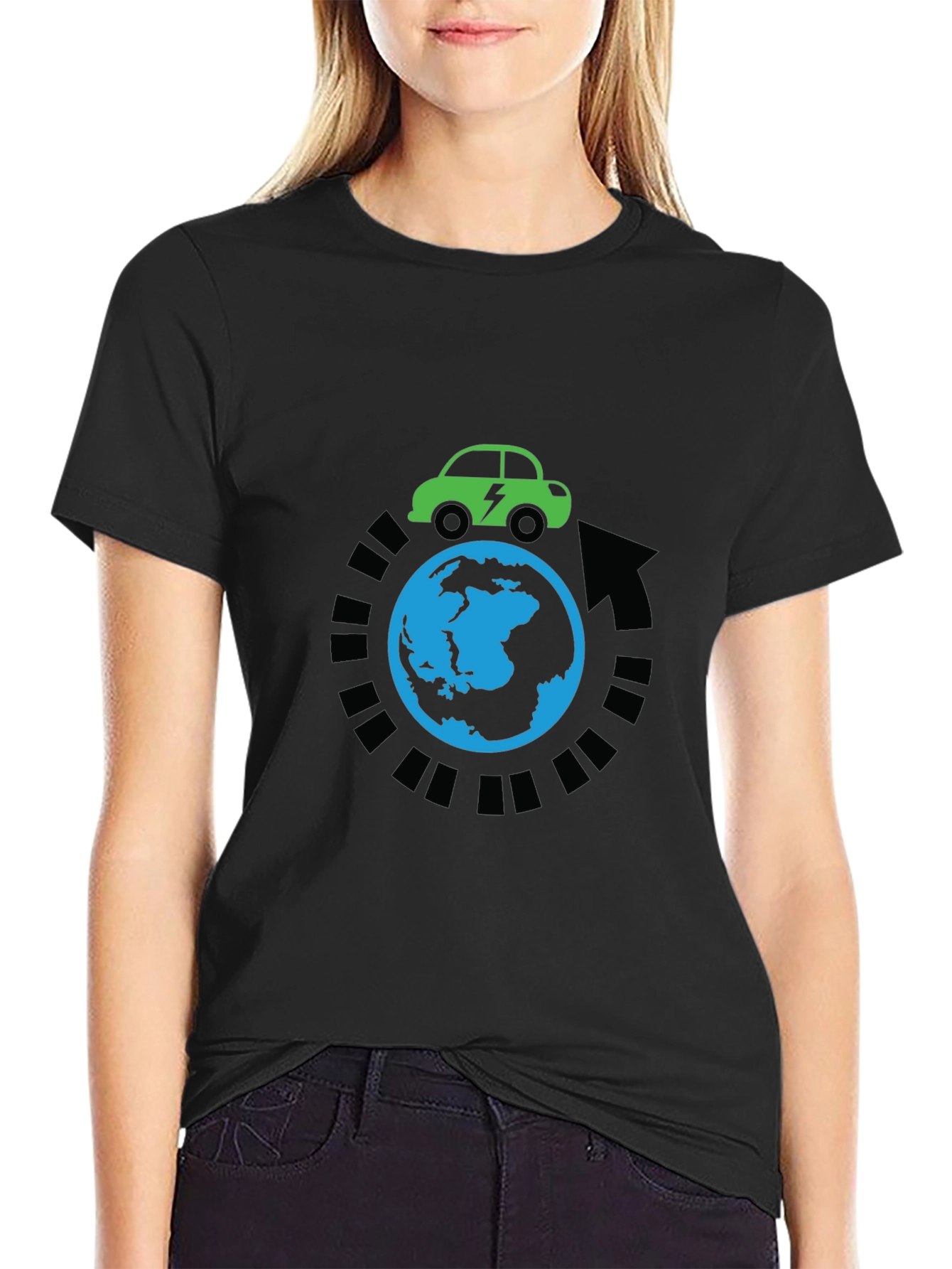 Eco-Friendly Electric Car Around The World T-Shirt