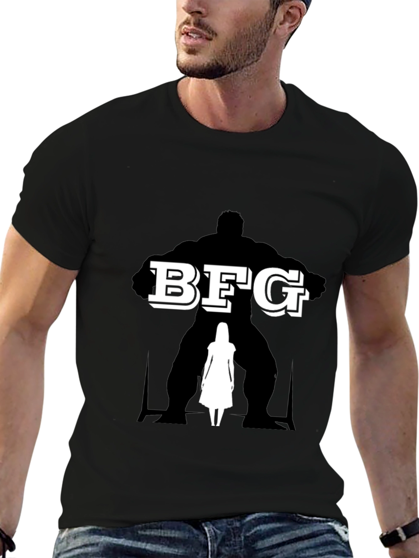 BFG Graphic Print Black T-Shirt