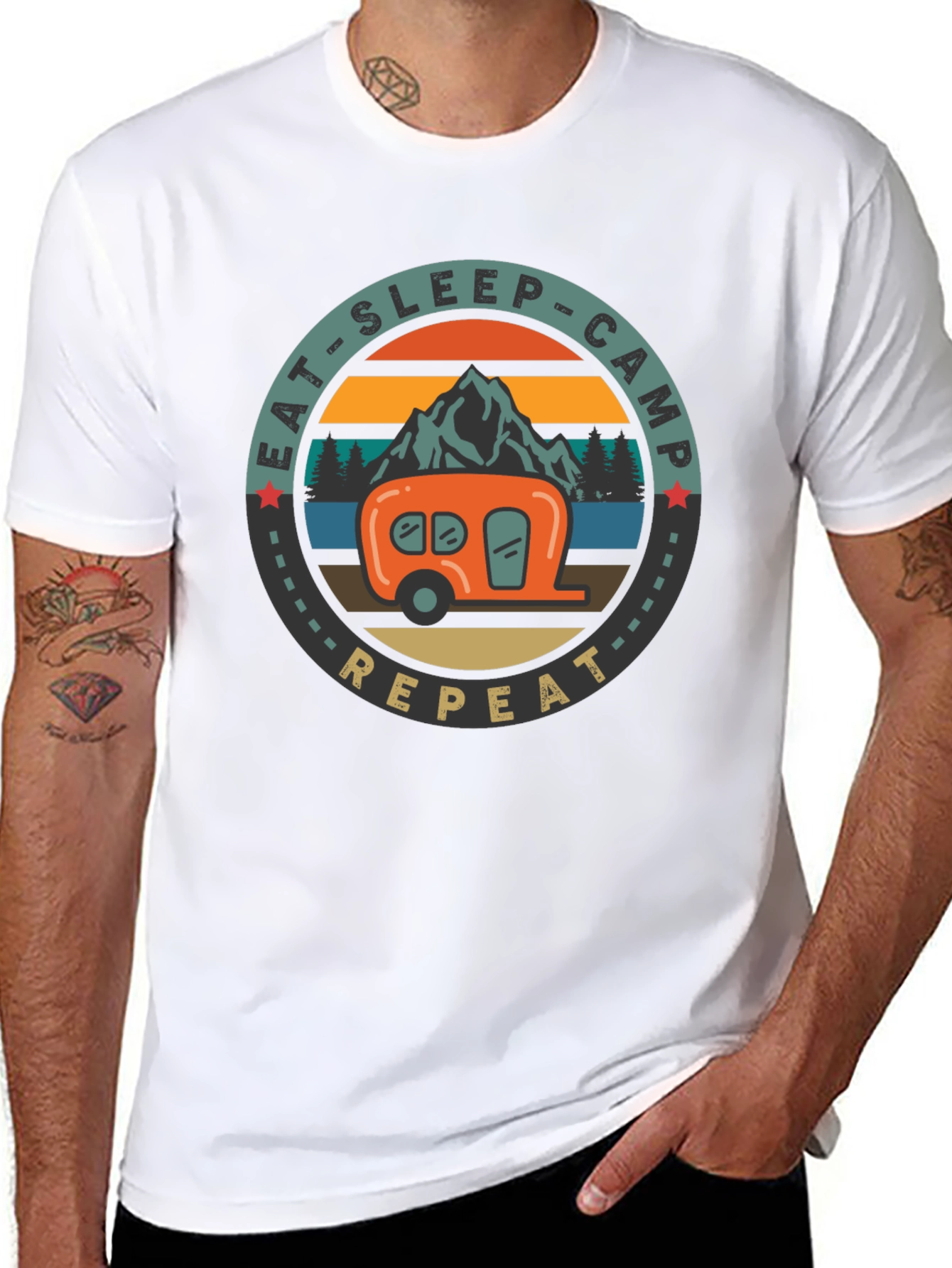 Eat Sleep Camp Repeat T-Shirt