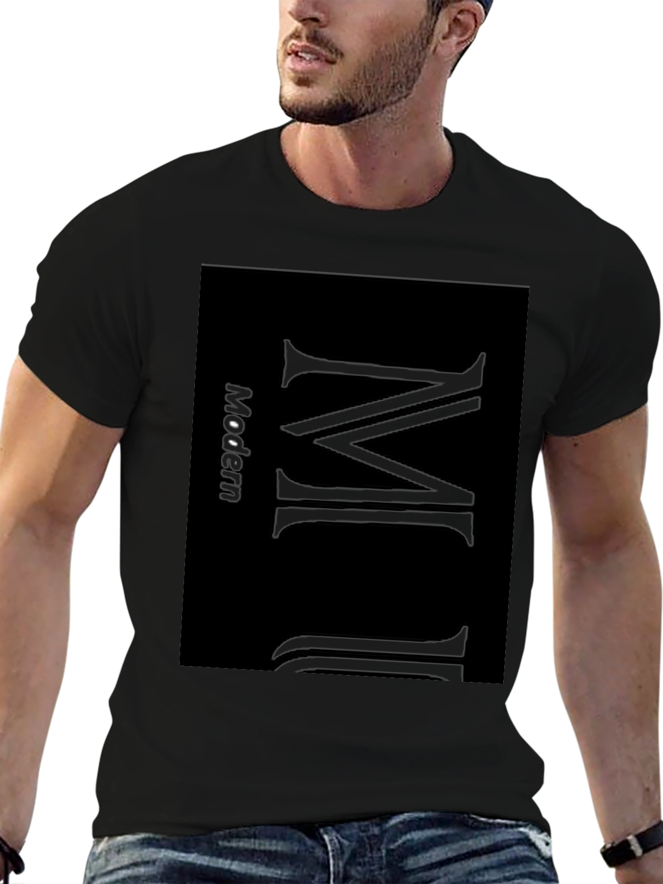Modern Minimalist Black T-Shirt