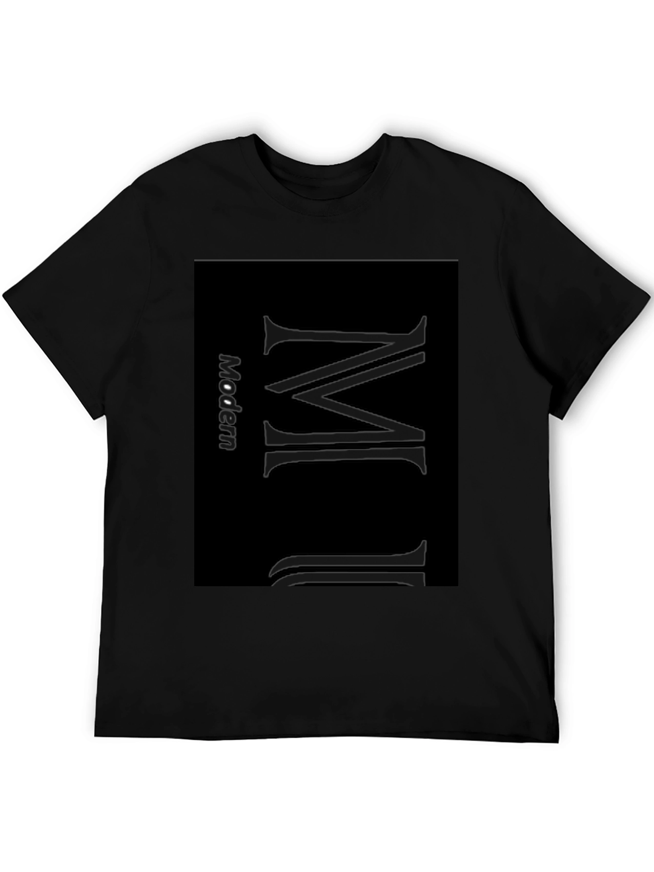 Modern Minimalist Black T-Shirt