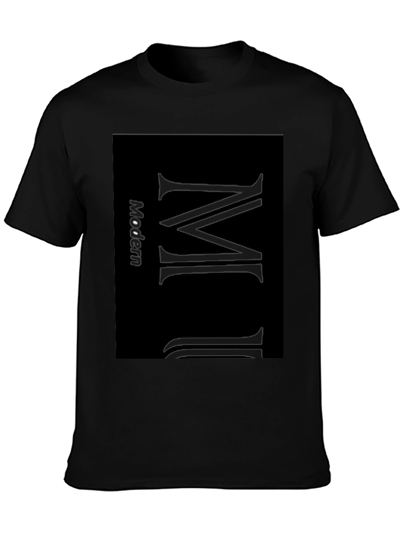 Modern Minimalist Black T-Shirt