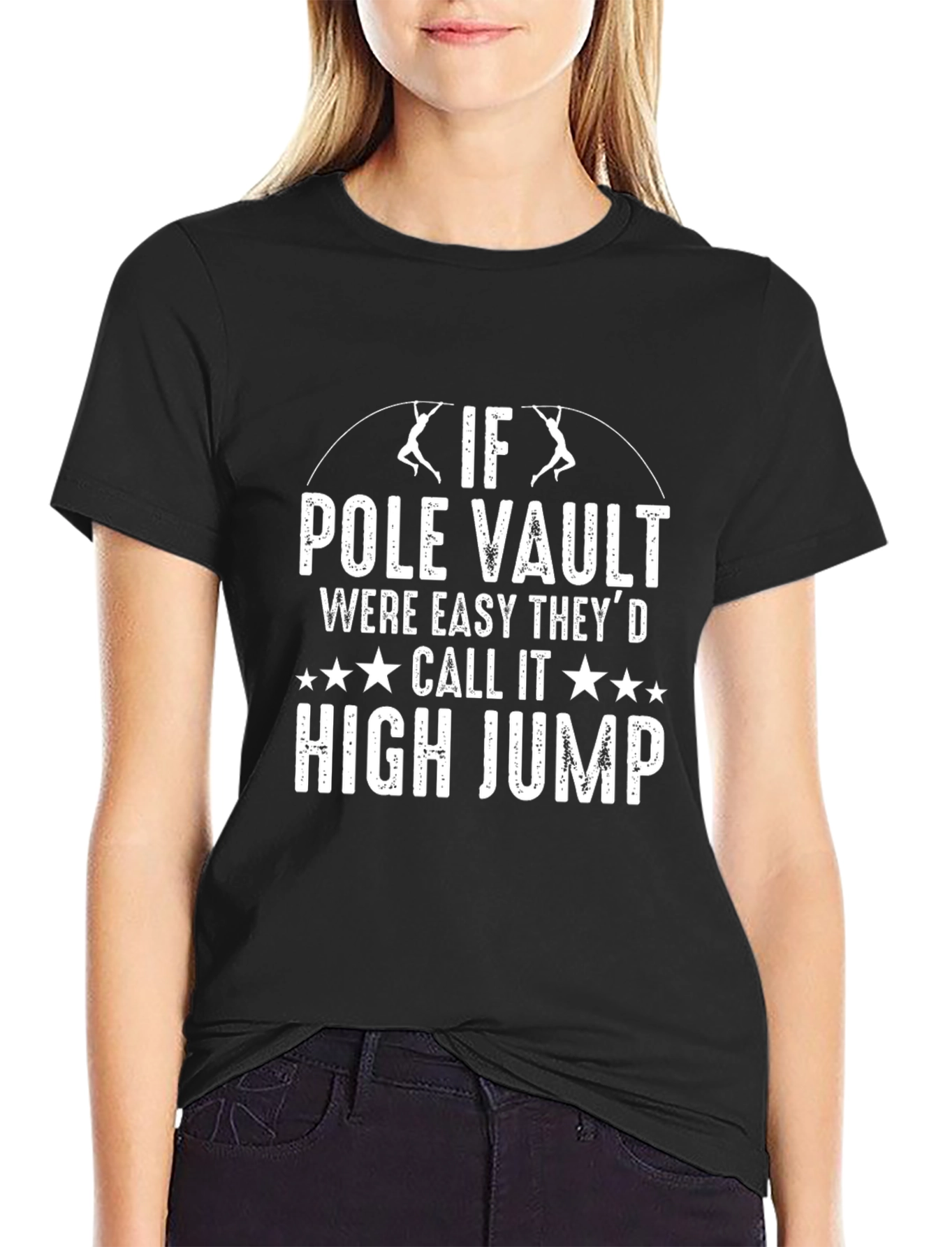 Pole Vault High Jump Graphic Tee Shirt