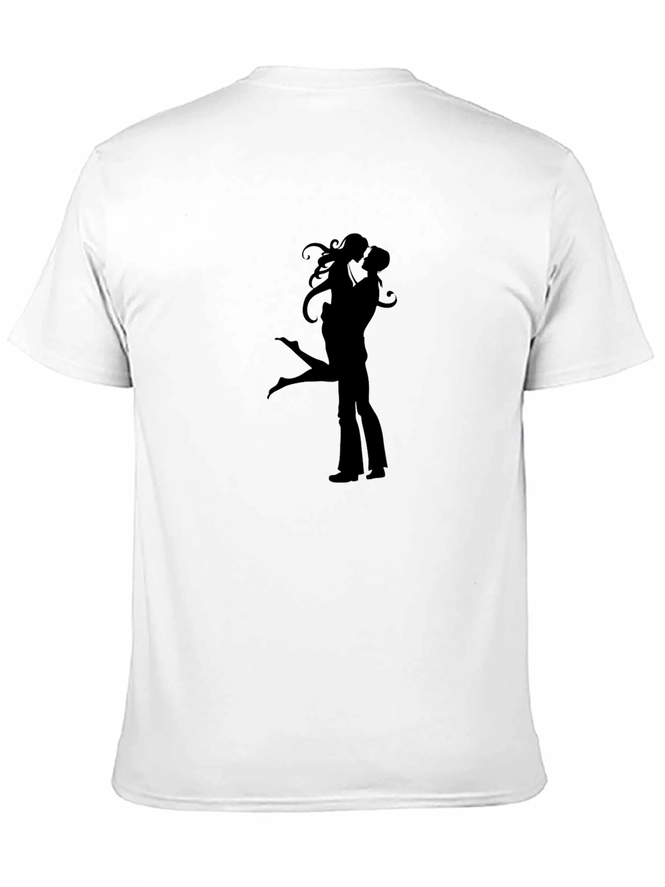 Silhouette Lovers Black Graphic Tee Shirt