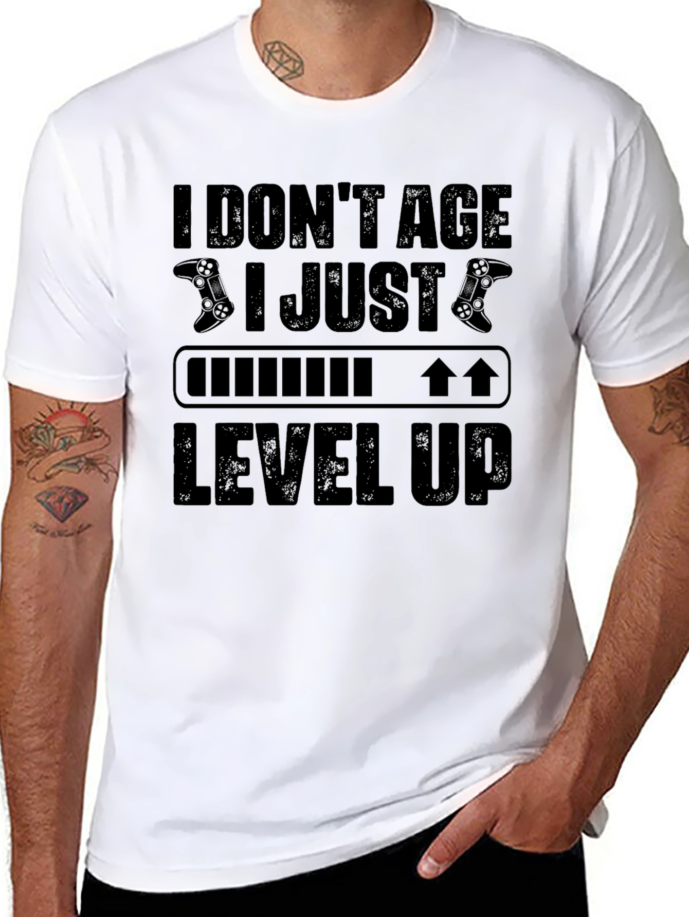 I Dont Age I Just Level Up Gamer T-Shirt