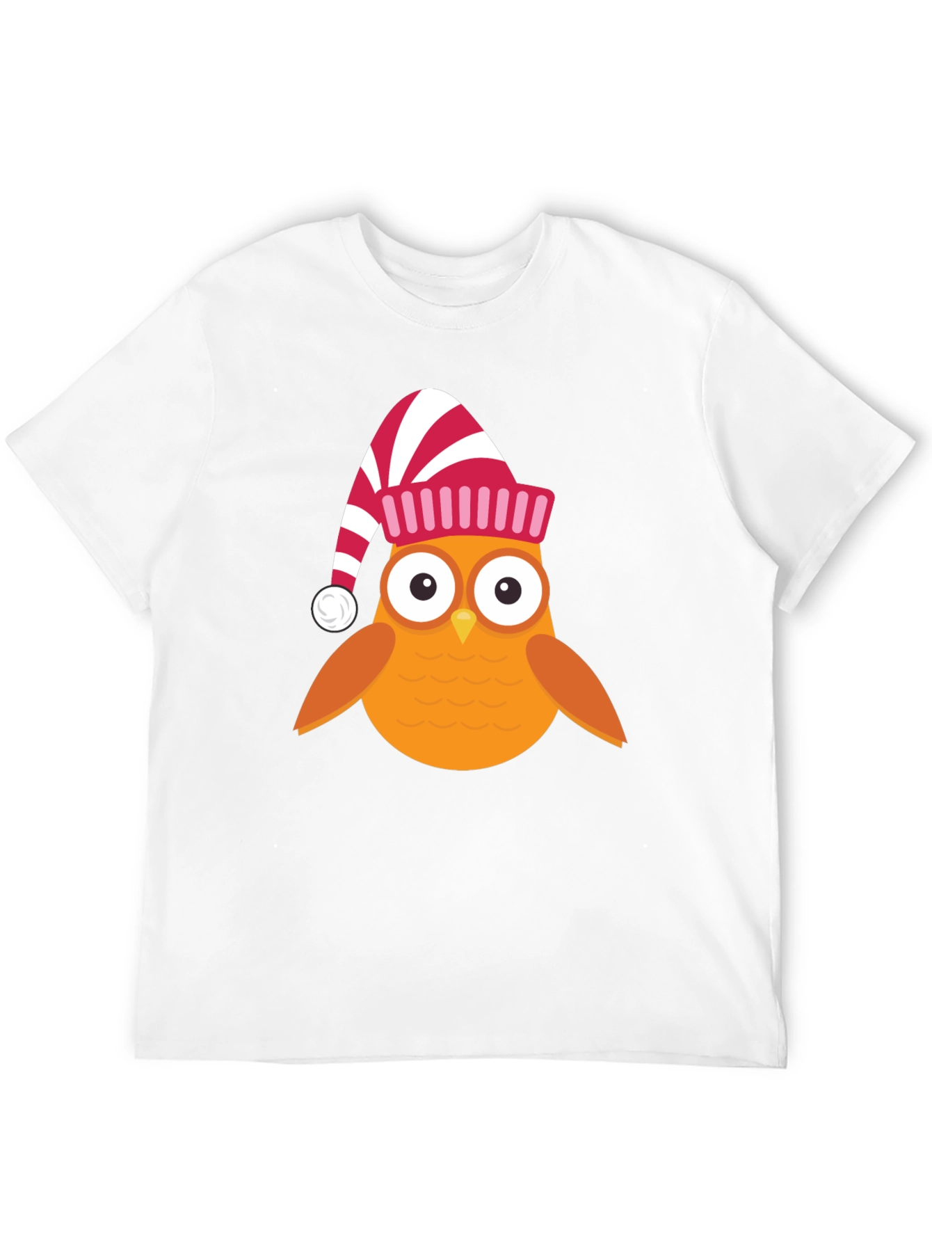 Festive Owl T-Shirt - Holiday Cartoon Tee