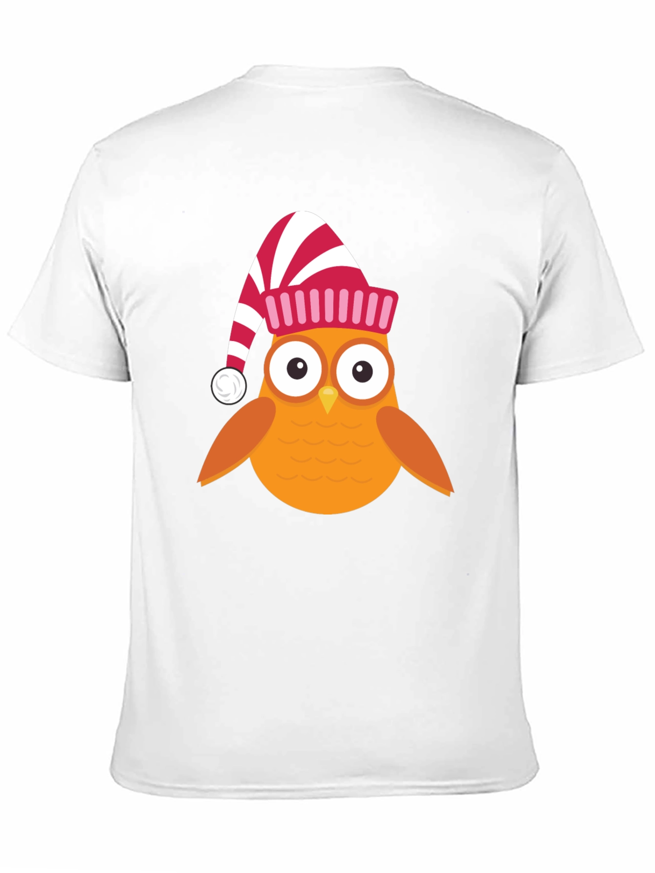 Festive Owl T-Shirt - Holiday Cartoon Tee