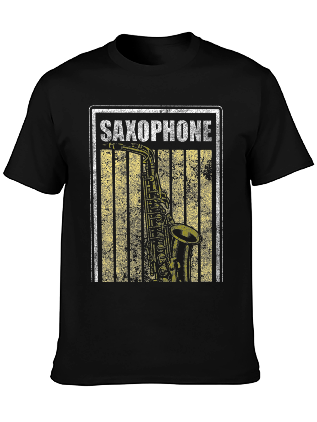Saxophone Graphic Tee - Music Lovers Shirt