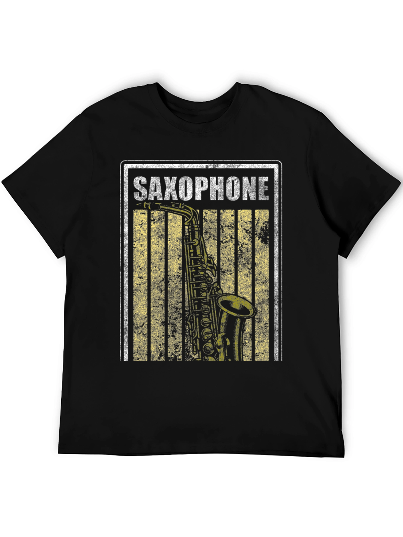 Saxophone Graphic Tee - Music Lovers Shirt