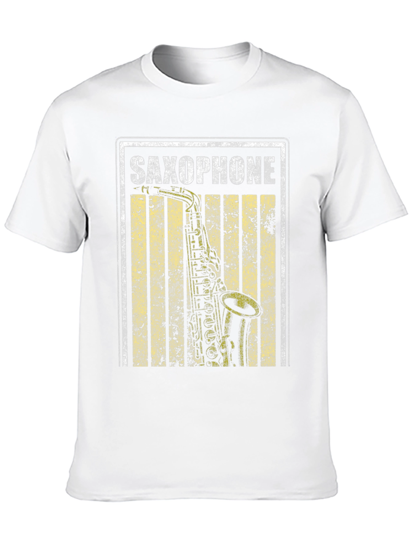 Saxophone Graphic Tee - Music Lovers Shirt