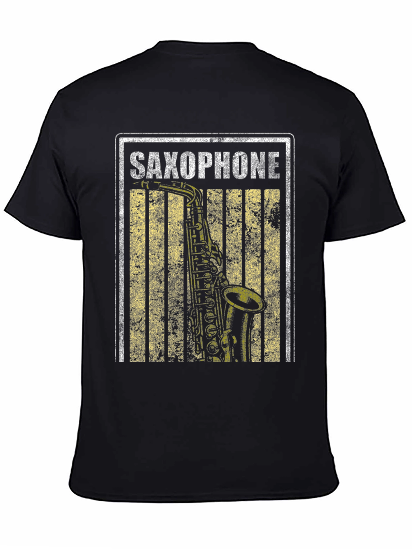 Saxophone Graphic Tee - Music Lovers Shirt