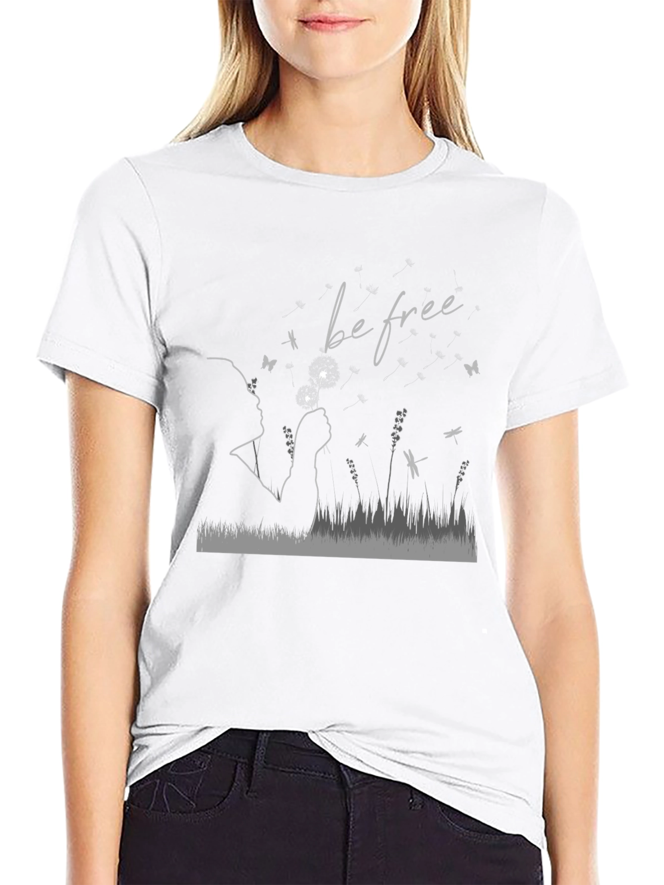 Be Free Dandelion T-Shirt - Soft Cotton Blend