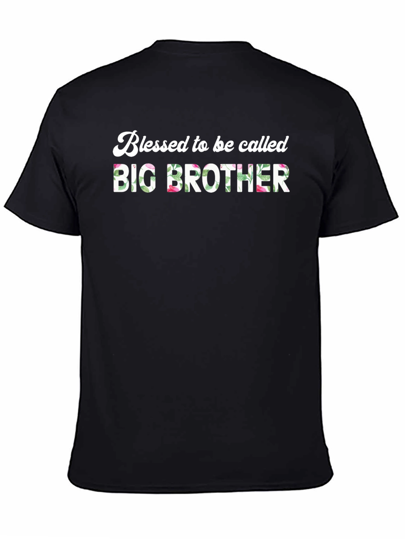 Blessed Big Brother Floral T-Shirt