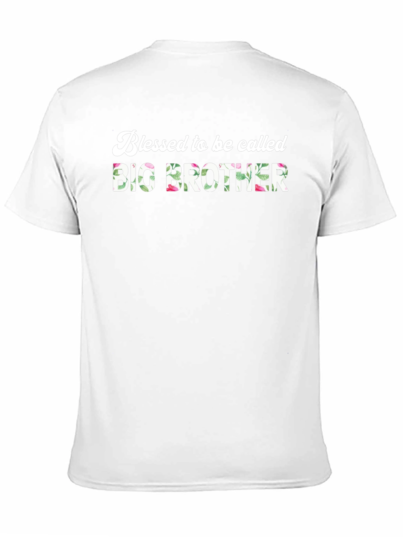 Blessed Big Brother Floral T-Shirt