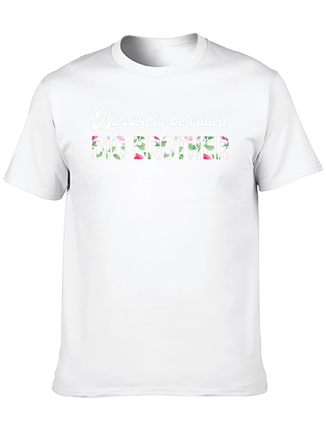 Blessed Big Brother Floral T-Shirt