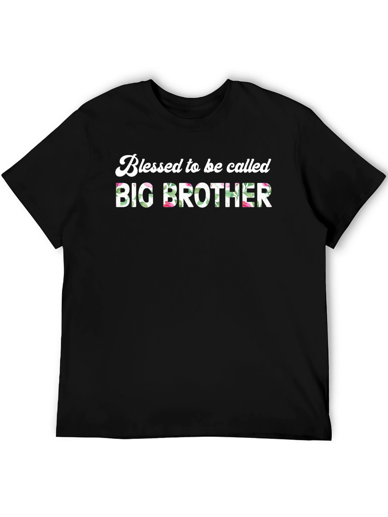 Blessed Big Brother Floral T-Shirt
