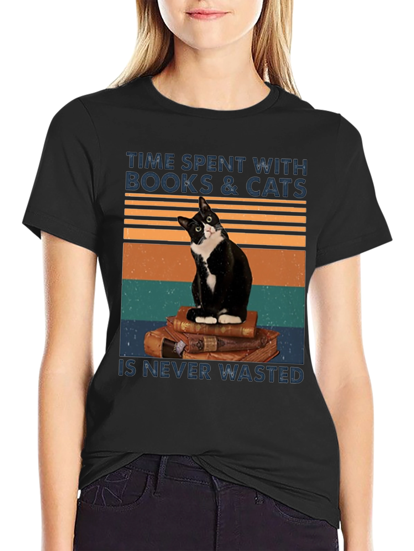 Books and Cats T-Shirt