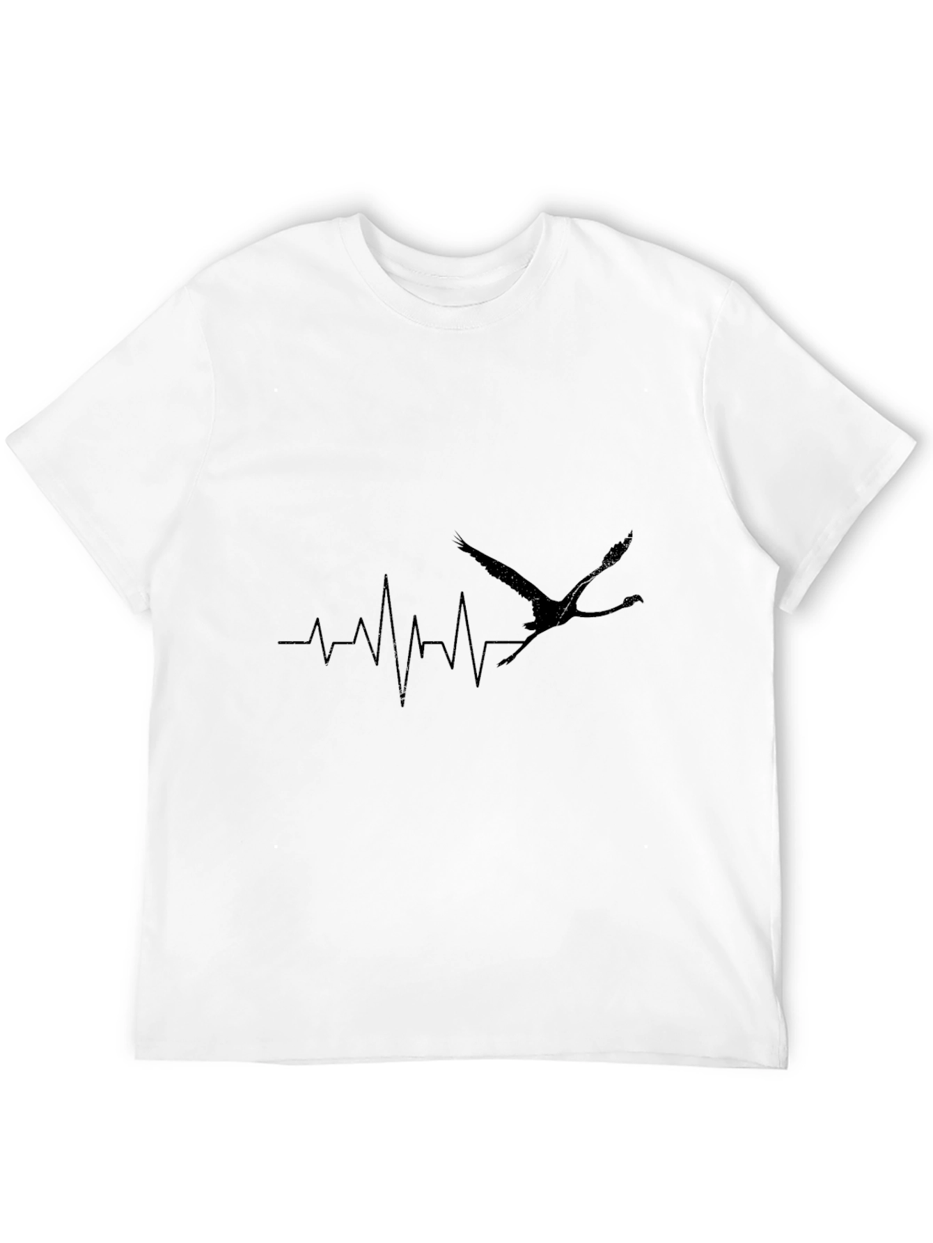 Black Crane Heartbeat T-Shirt