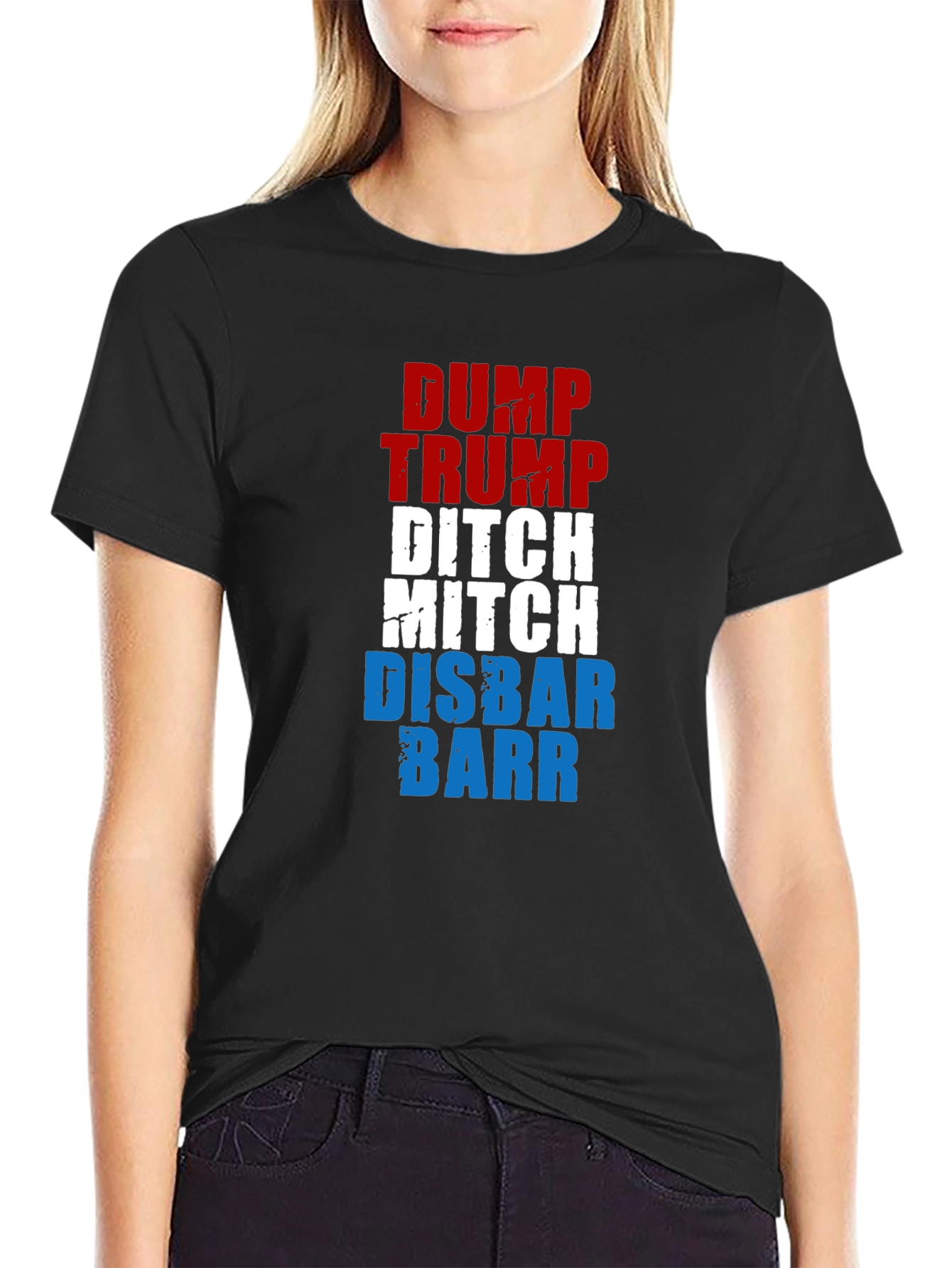 Dump Trump Ditch Mitch Disbar Barr Graphic T-Shirt