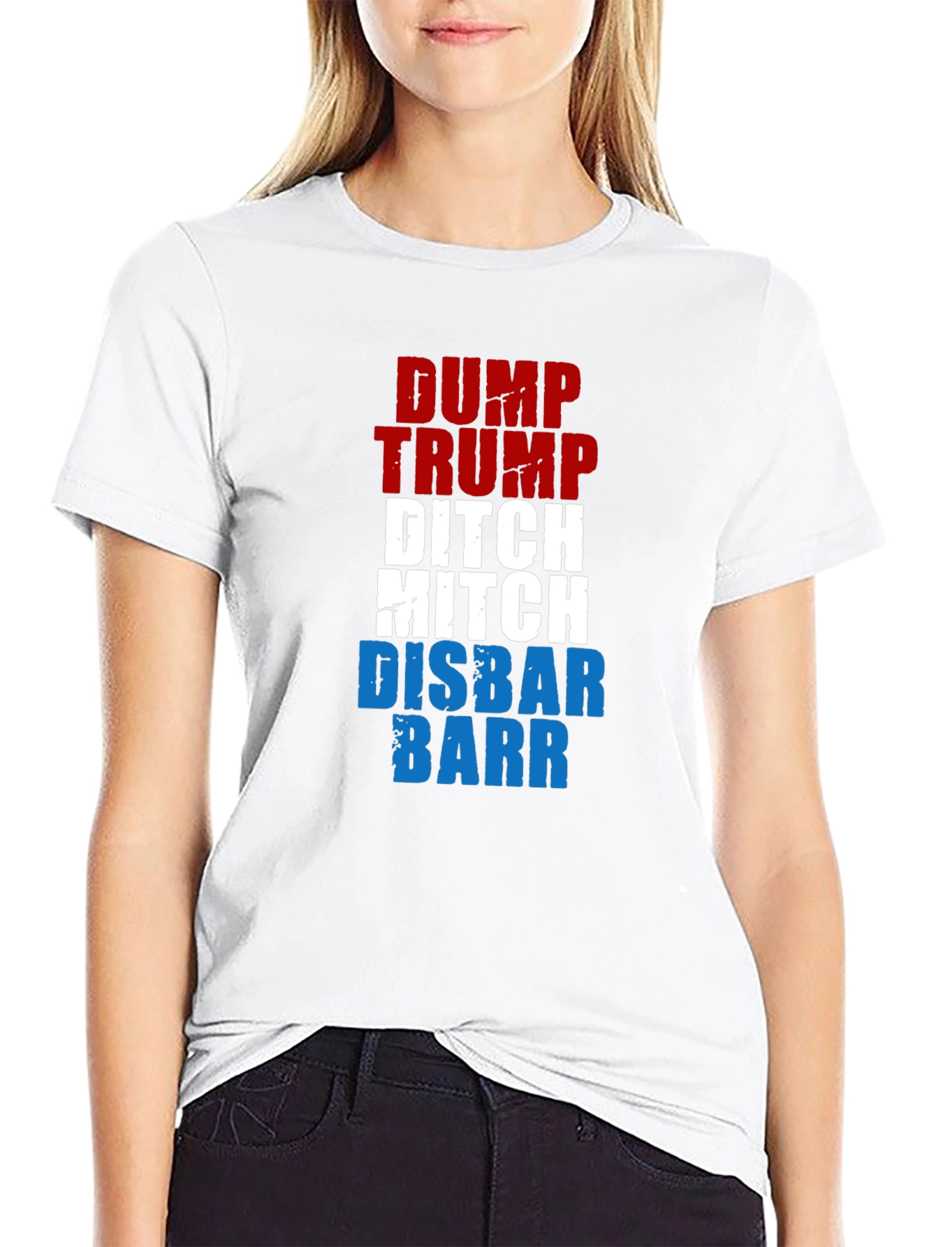 Dump Trump Ditch Mitch Disbar Barr Graphic T-Shirt