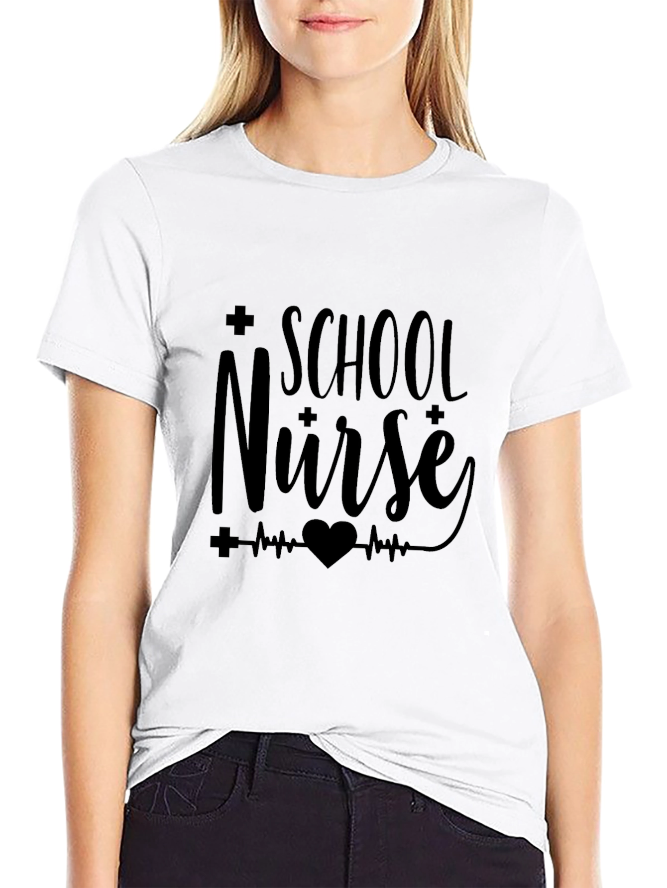 School Nurse T-Shirt Black