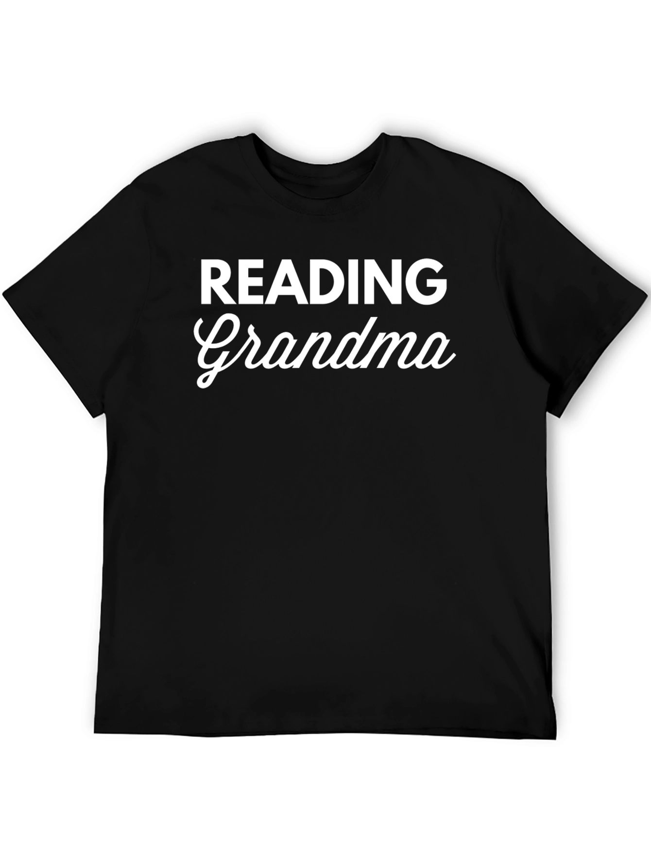Reading Grandma Black T-Shirt