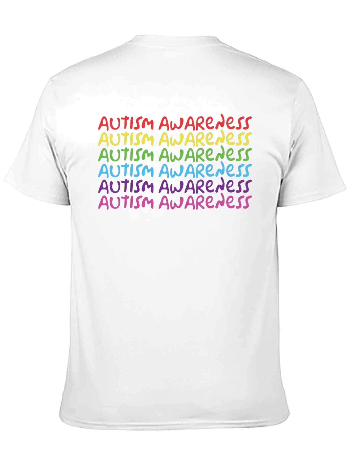 Autism Awareness Rainbow Tee - Support & Acceptance