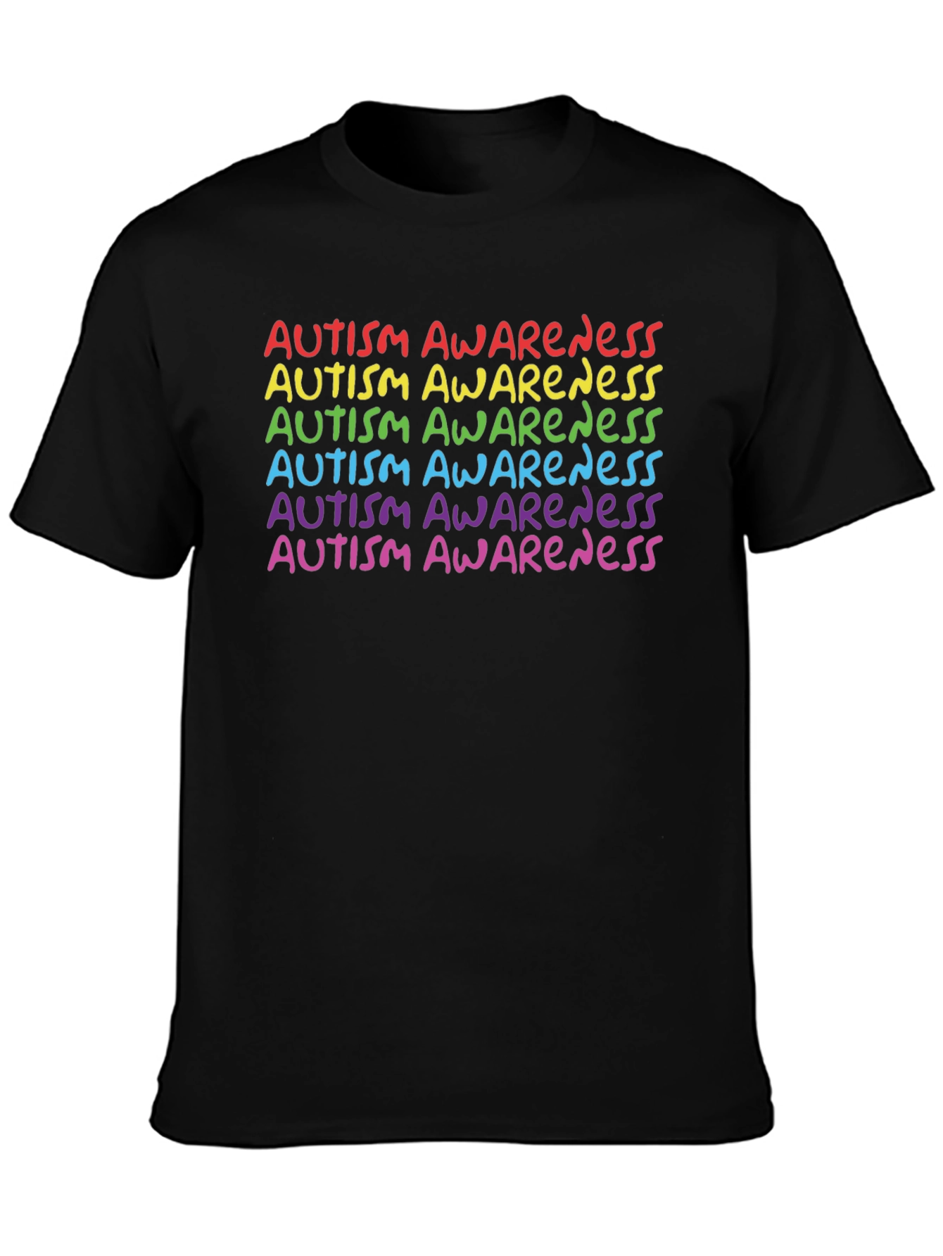 Autism Awareness Rainbow Tee - Support & Acceptance