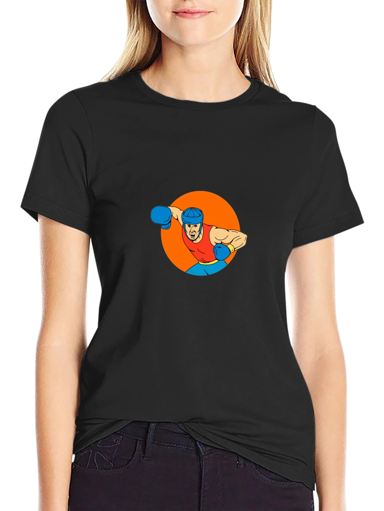 Boxer Graphic T-Shirt - Black