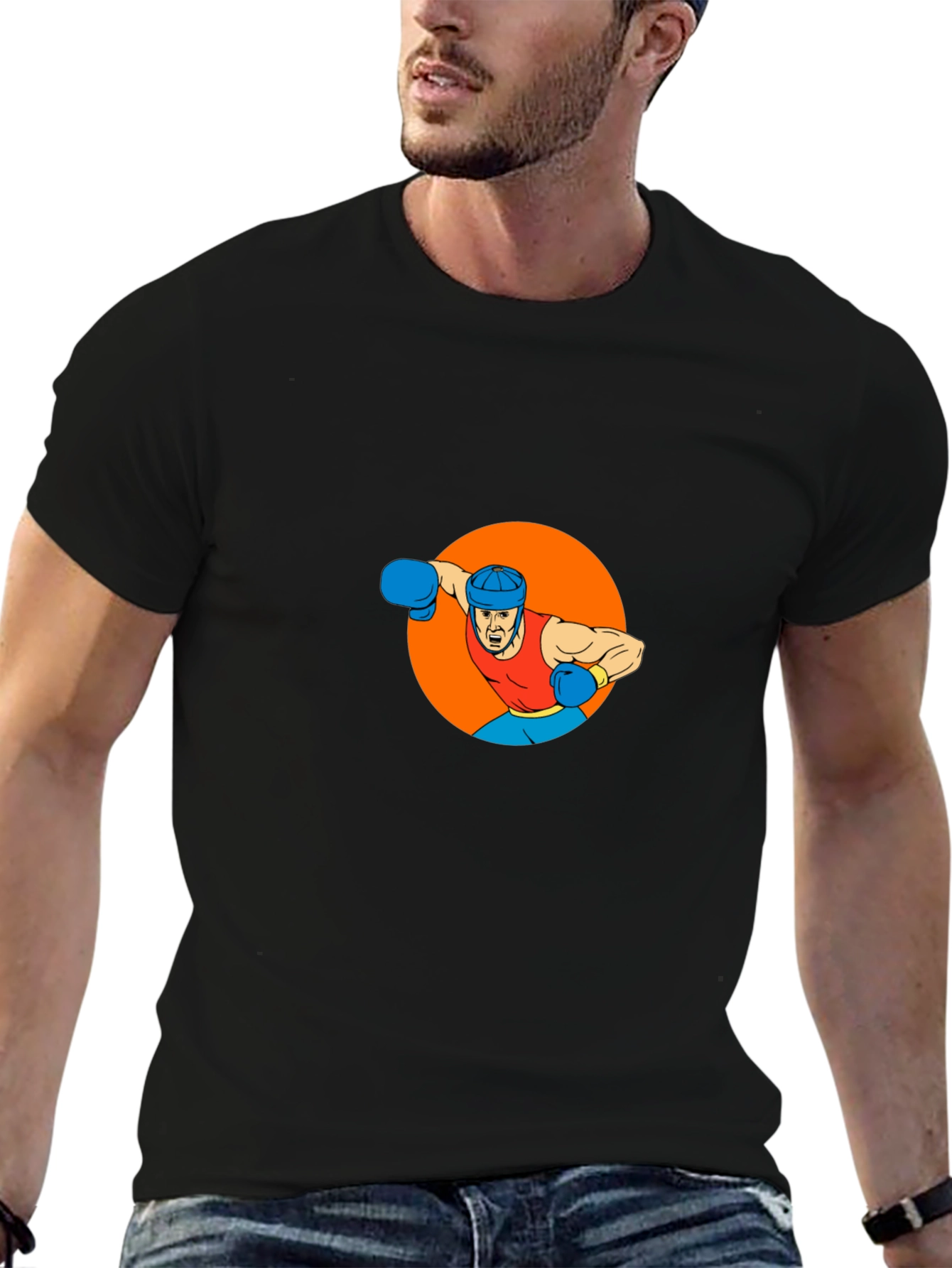 Boxer Graphic T-Shirt - Black