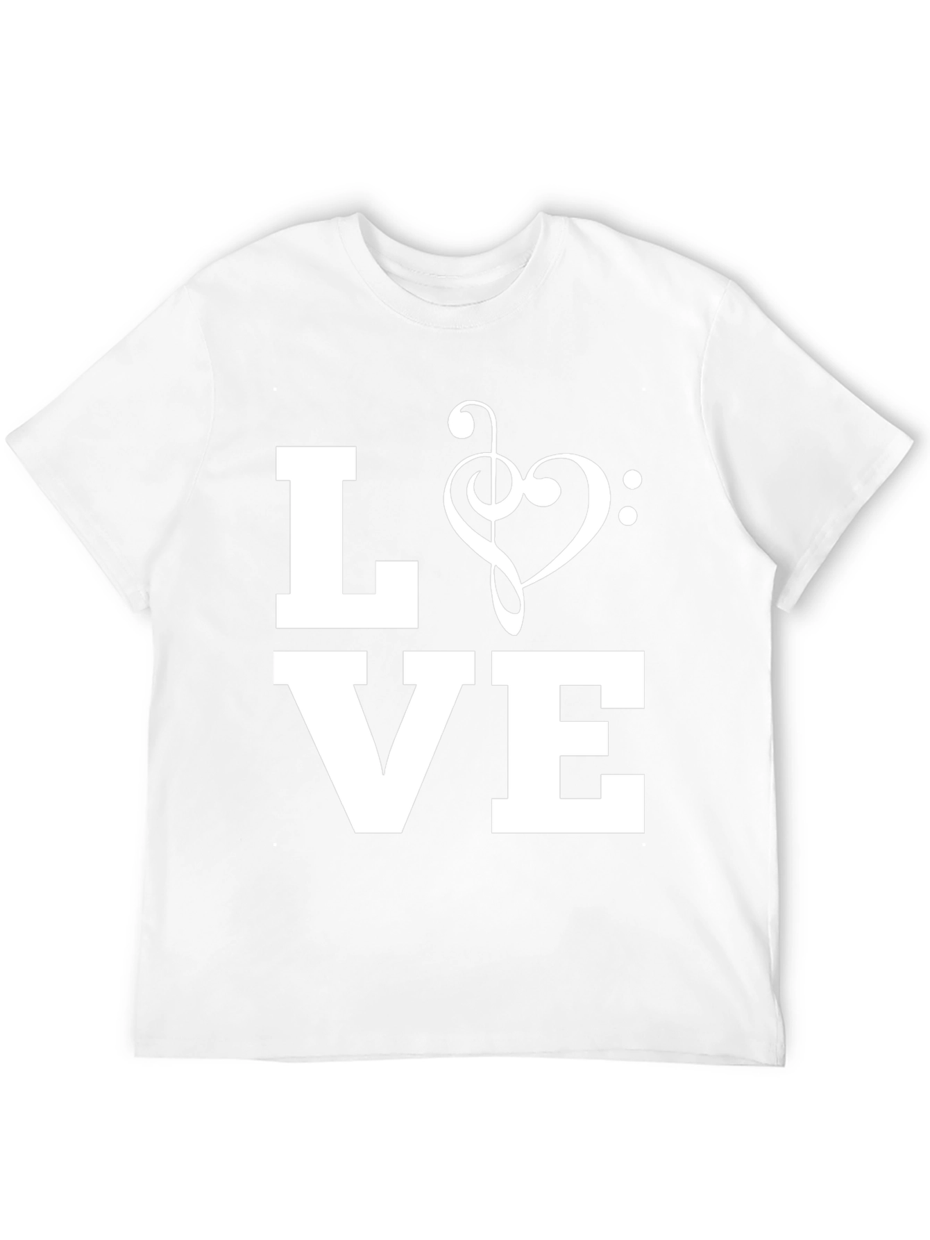 Music Love Graphic T-Shirt - Black