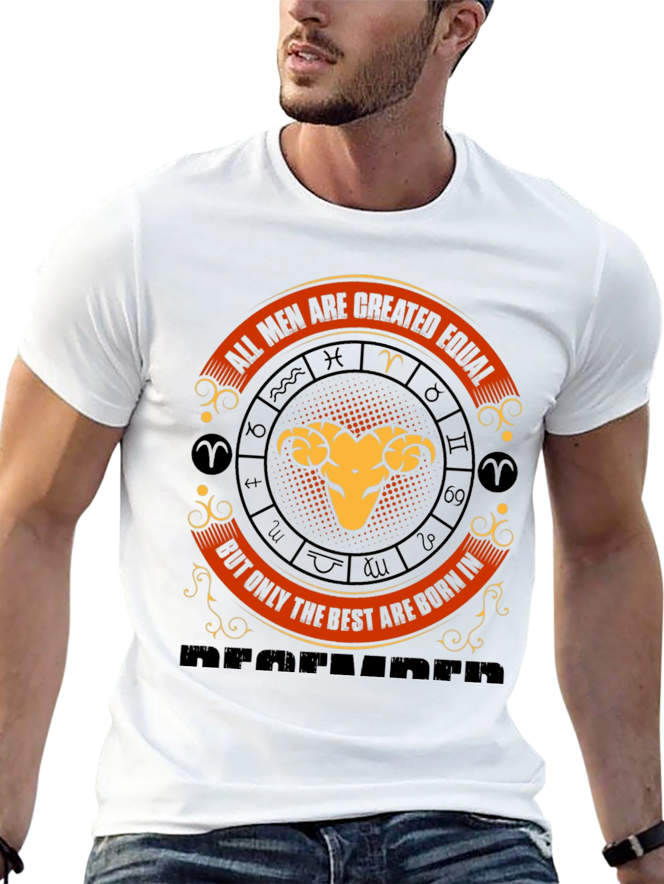 Aries Zodiac T-Shirt - All Men Are Created Equal