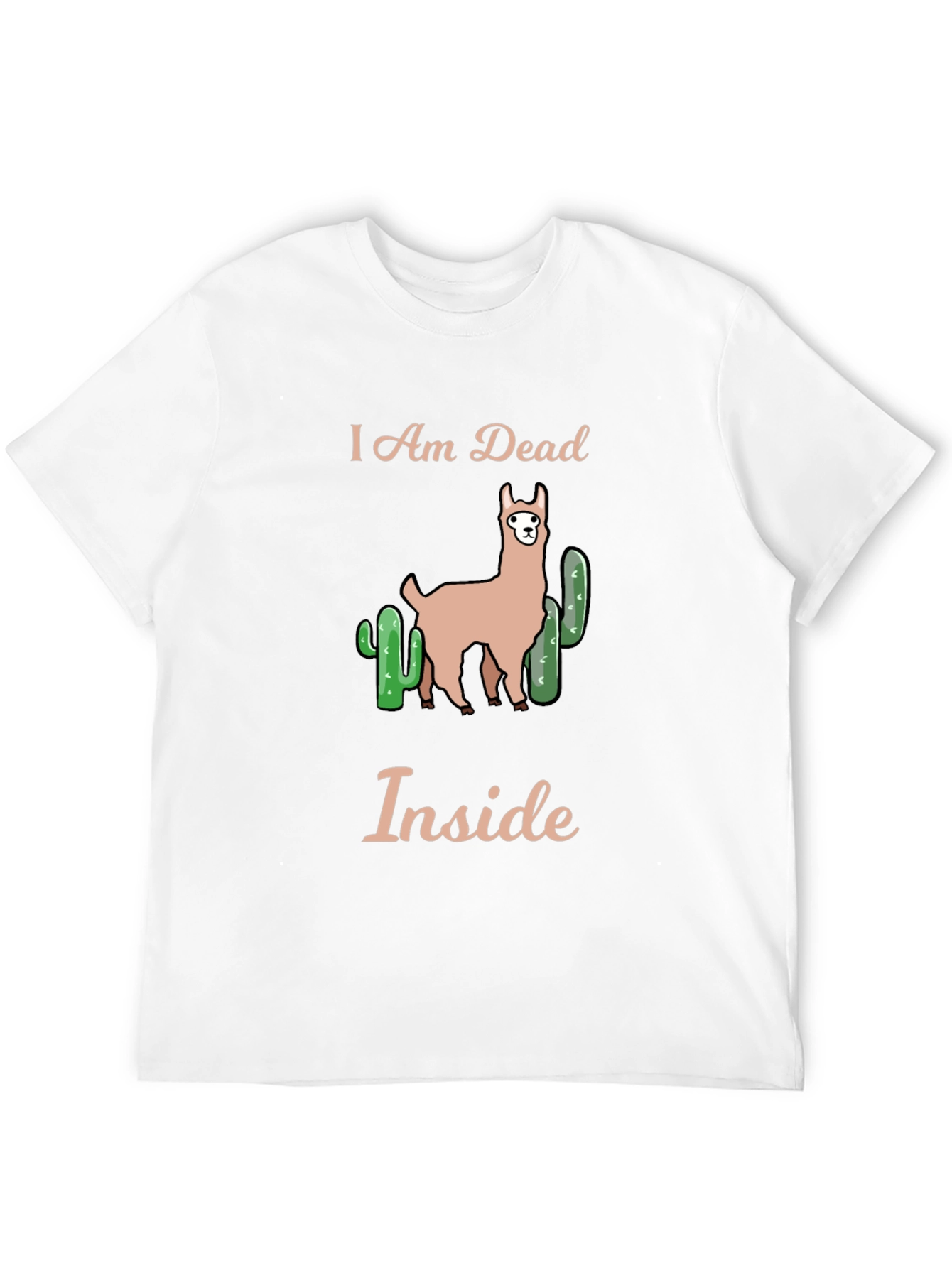 I am Dead Inside Llama Graphic T-Shirt