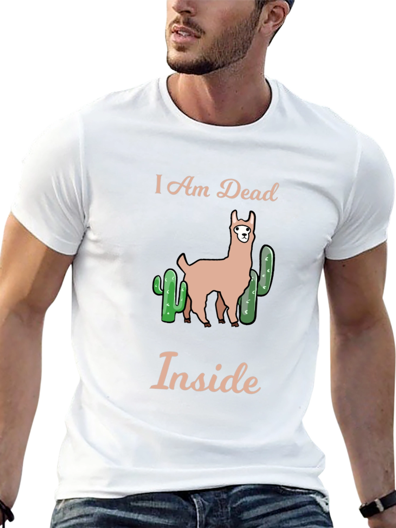I am Dead Inside Llama Graphic T-Shirt