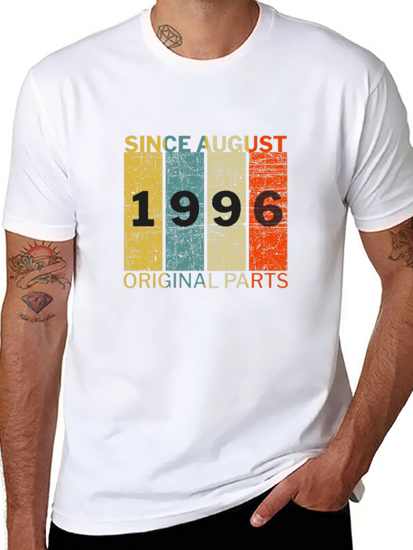 Since August 1996 T-Shirt Original Parts Birthday Gift