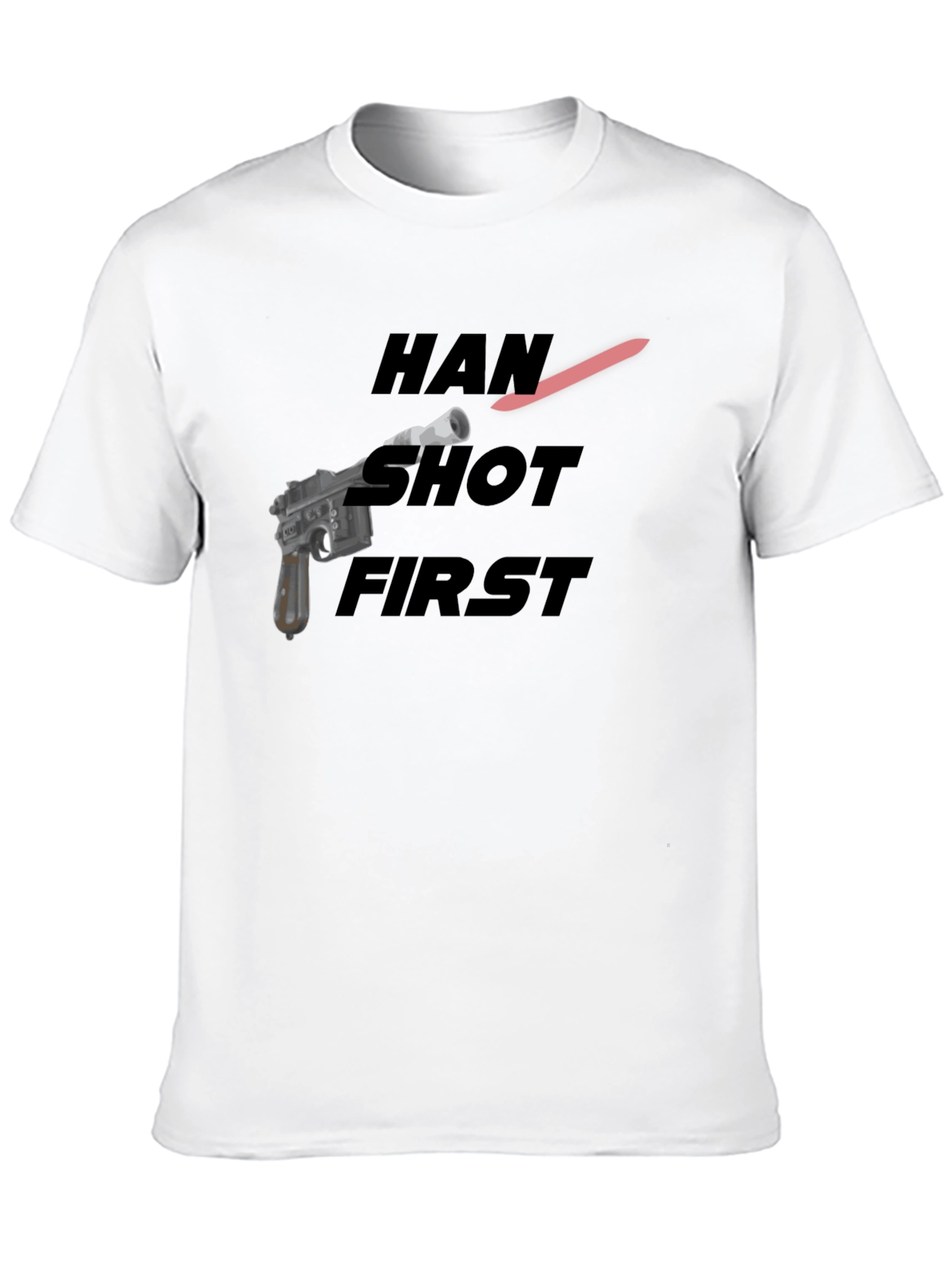 Han Shot First Graphic Tee - Black Cotton Blend