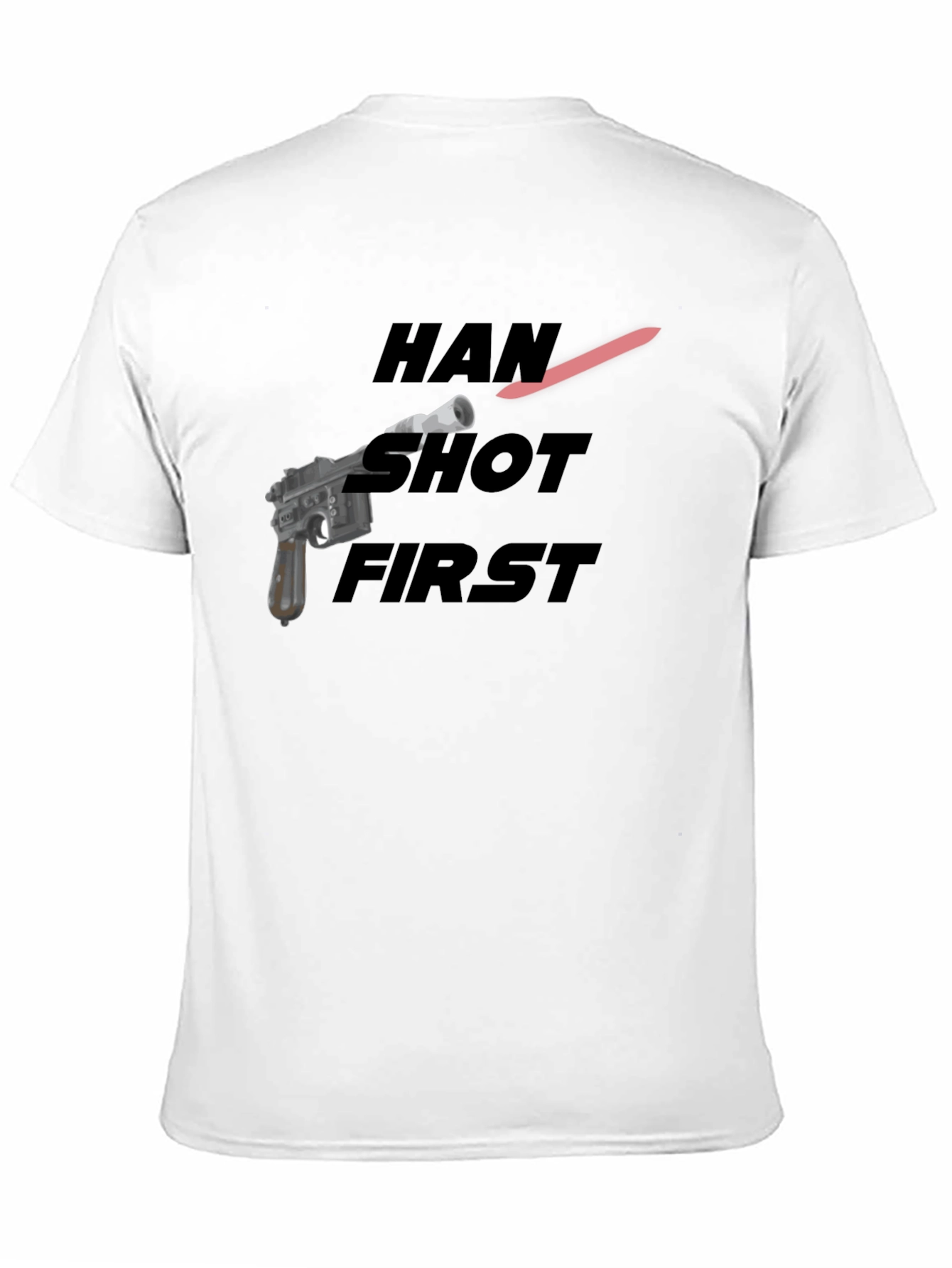 Han Shot First Graphic Tee - Black Cotton Blend