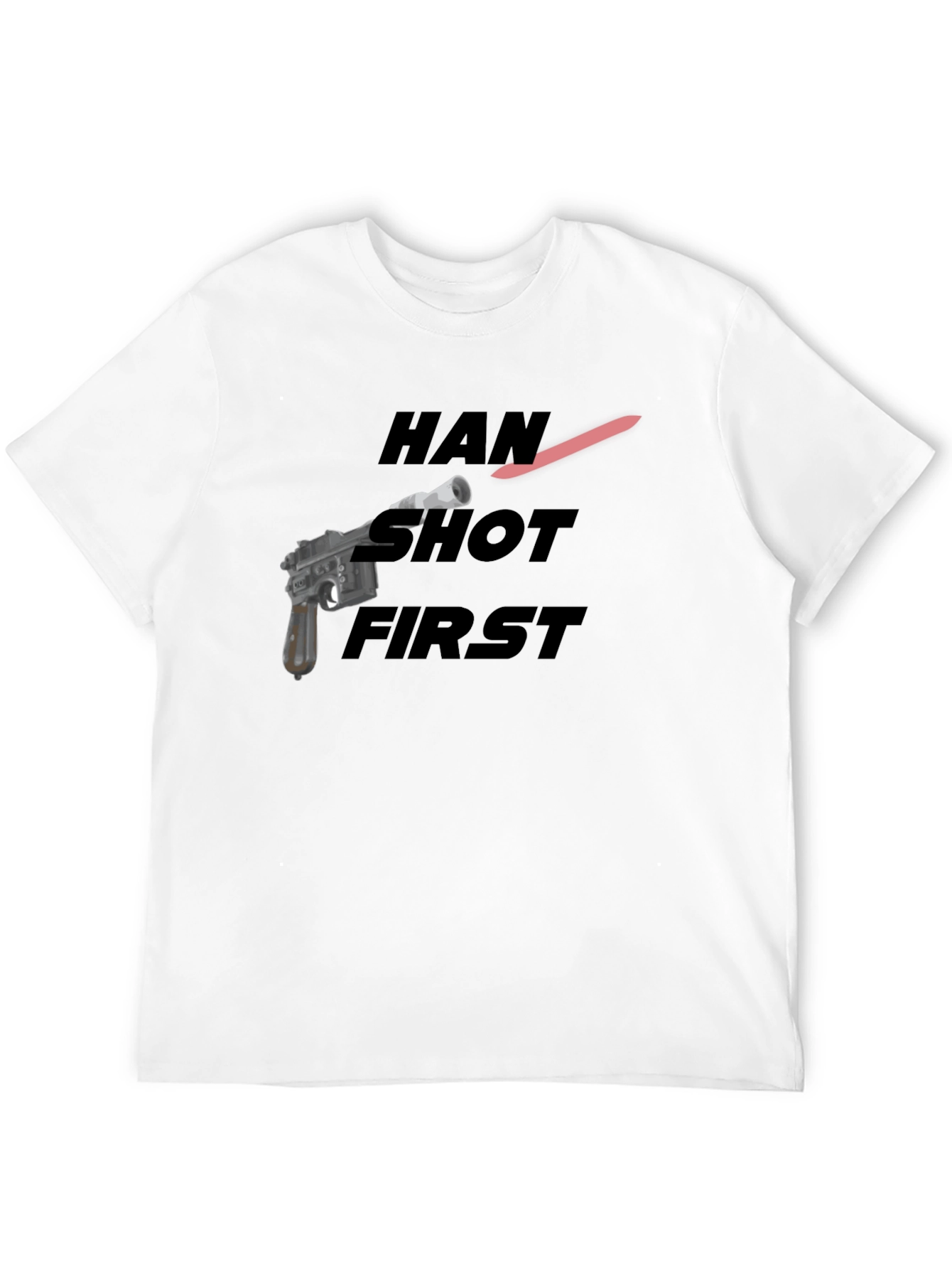 Han Shot First Graphic Tee - Black Cotton Blend