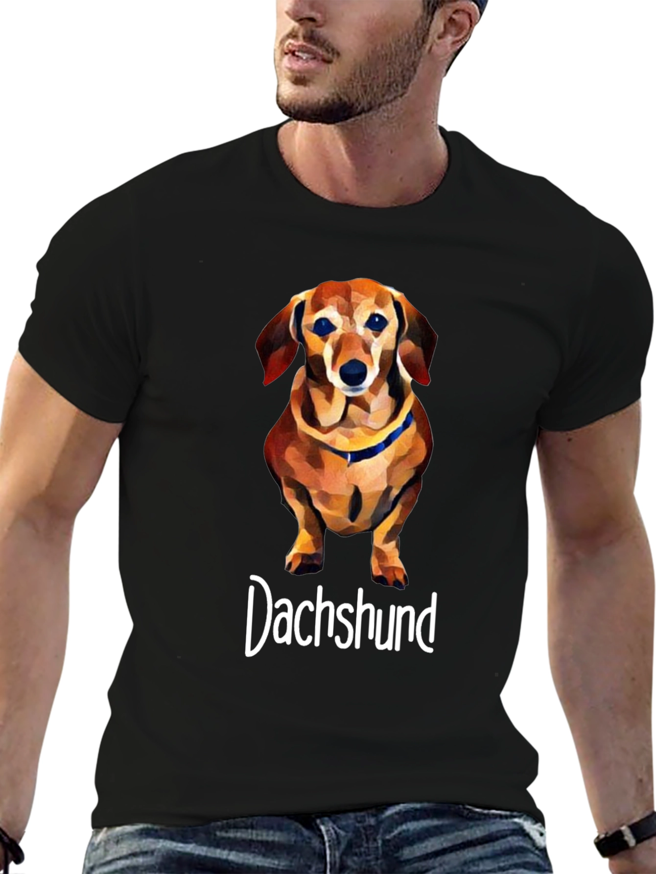 Dachshund Dog Graphic T-Shirt - Unisex Cotton Tee