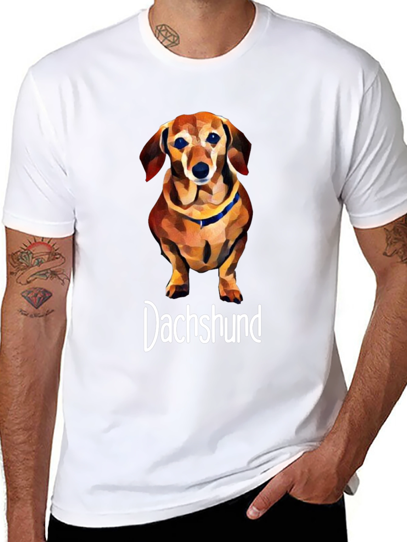 Dachshund Dog Graphic T-Shirt - Unisex Cotton Tee