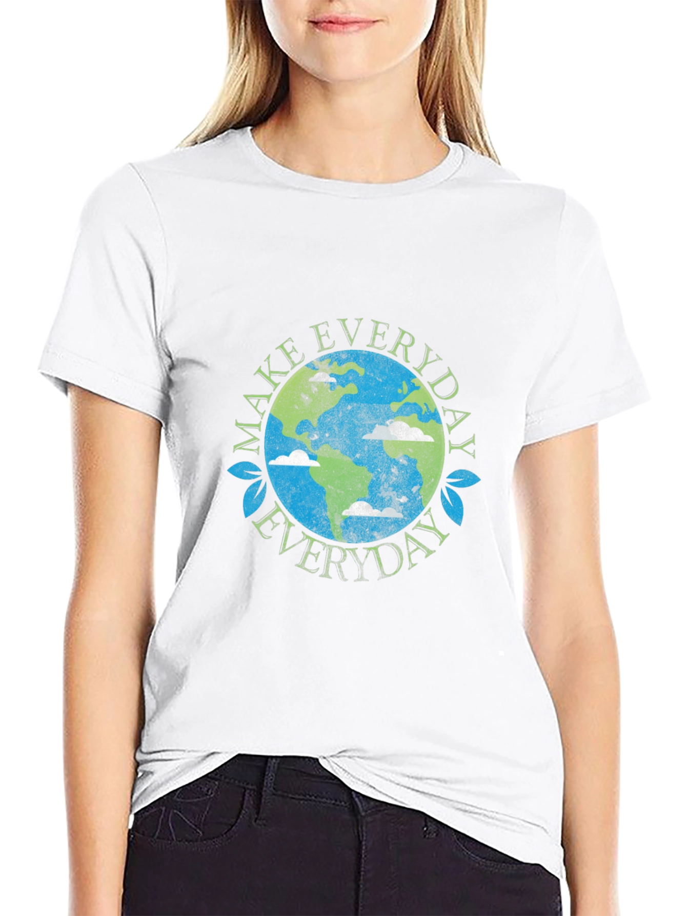 Eco-Friendly Earth Graphic T-Shirt